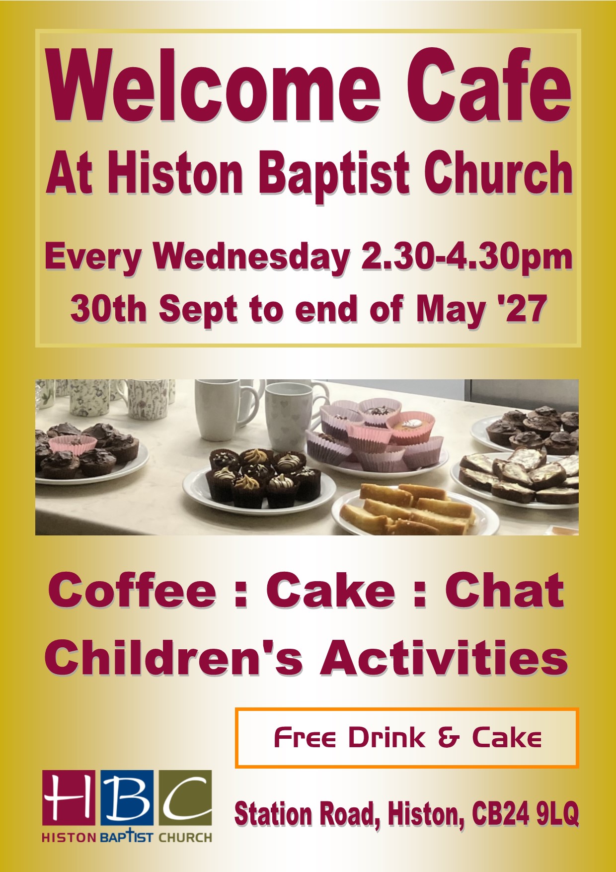 Welcome Cafe 2026-27  at HBC -